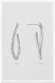 Arum earrings - Ocean Foam diamonds