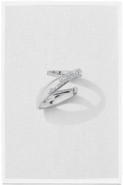 Petite Aile ring - Ocean Foam diamonds