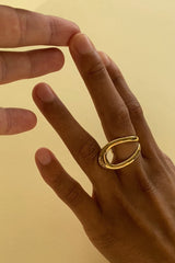 Sol large ring - nude